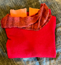 Load image into Gallery viewer, Red Burnout cashmere