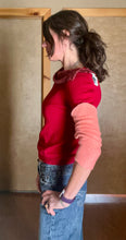 Load image into Gallery viewer, Red Burnout cashmere