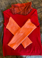 Load image into Gallery viewer, Red Burnout cashmere