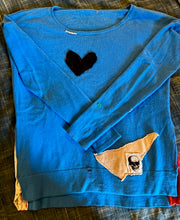 Load image into Gallery viewer, Patchwork cashmere sweatshirt