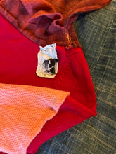 Load image into Gallery viewer, Red Burnout cashmere