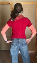 Load image into Gallery viewer, Red Burnout cashmere