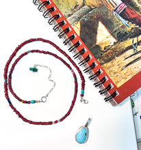 Load image into Gallery viewer, White Heart beaded necklace