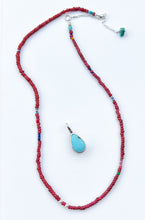 Load image into Gallery viewer, White Heart beaded necklace