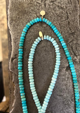 Load image into Gallery viewer, Turquoise + Gold - pale blue