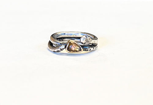 Serpentine ring - Topaz