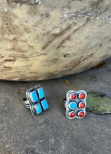 Load image into Gallery viewer, Turquoise cluster ring