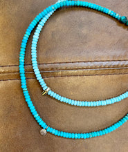 Load image into Gallery viewer, Turquoise + Gold - pale blue
