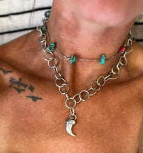 Load image into Gallery viewer, Silver Talon necklace