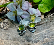 Load image into Gallery viewer, Peridot Flowering studs