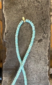 Turquoise + Gold - pale blue