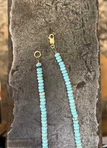 Turquoise + Gold - pale blue