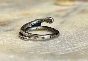 Serpentine ring - Amethyst