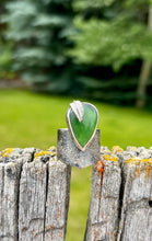 Load image into Gallery viewer, Feathered Friend Ring - jade