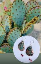 Load image into Gallery viewer, Flowering Cactus earrings