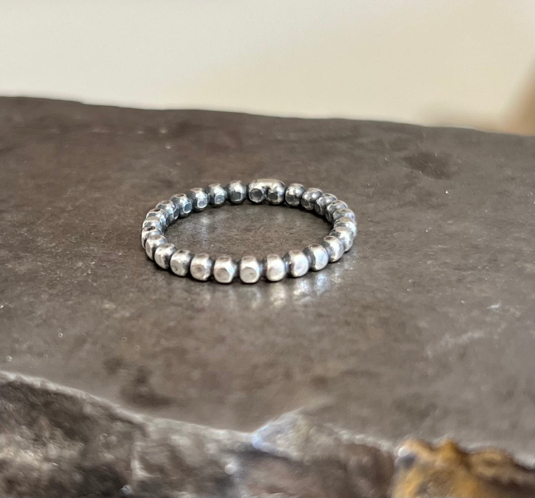 Beaded stacking ring
