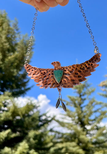 Shake your tail feathers necklace