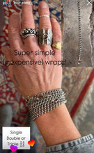 Load image into Gallery viewer, Slinky chain wrap bracelet - 2 rows