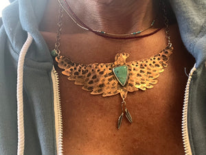 Shake your tail feathers necklace