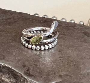 Beaded stacking ring